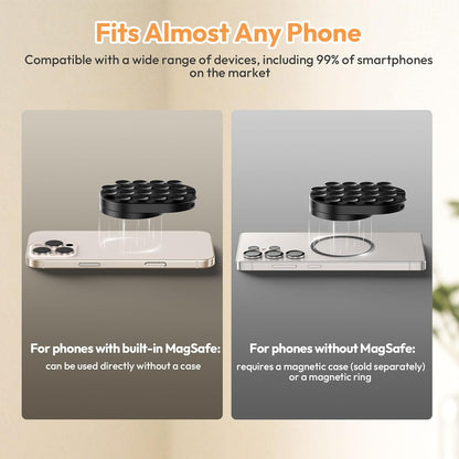 [GOLD] Support de téléphone magnétique et à ventouse double face
