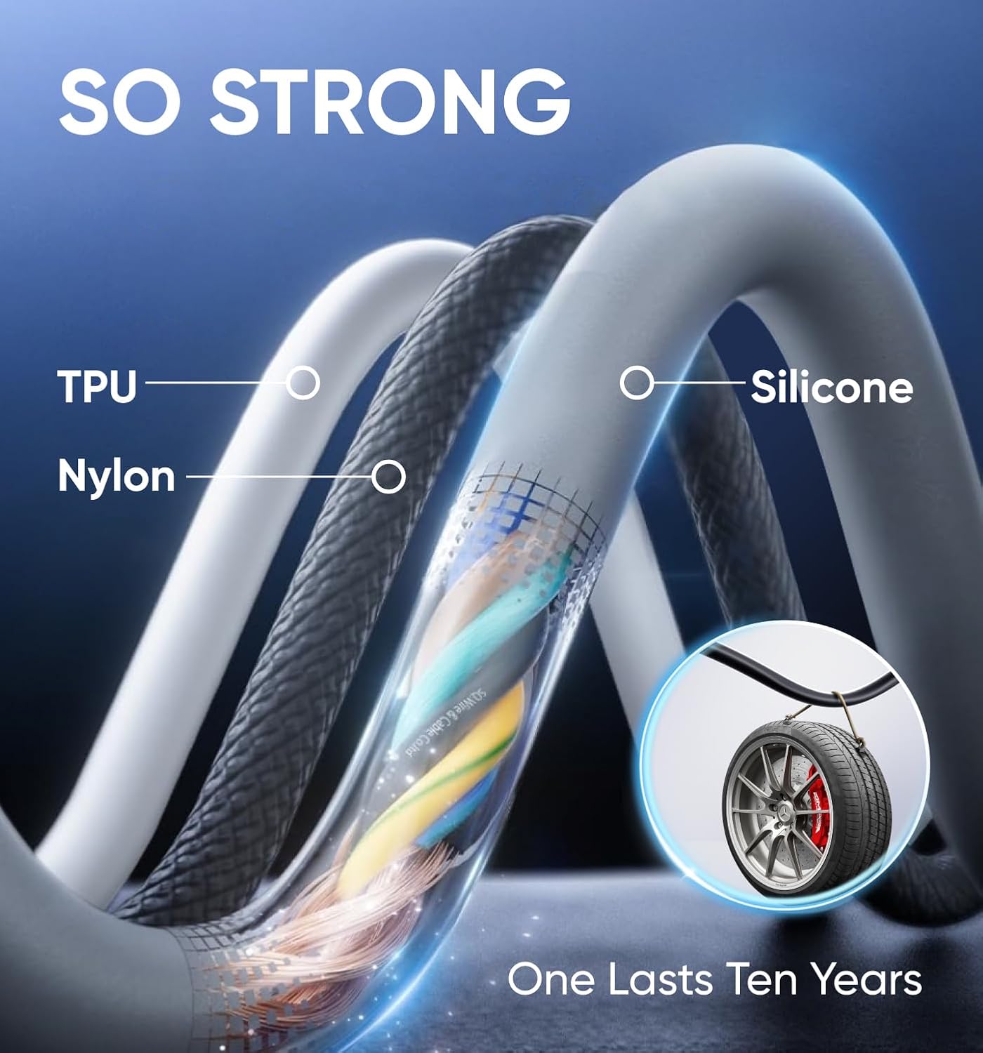 [GOLD] UniCore 240W 4-in-1 Fast Charging Cable – One Cable for Every Device