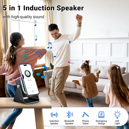[GOLD] 5-in-1 Induction Phone Speaker Stand