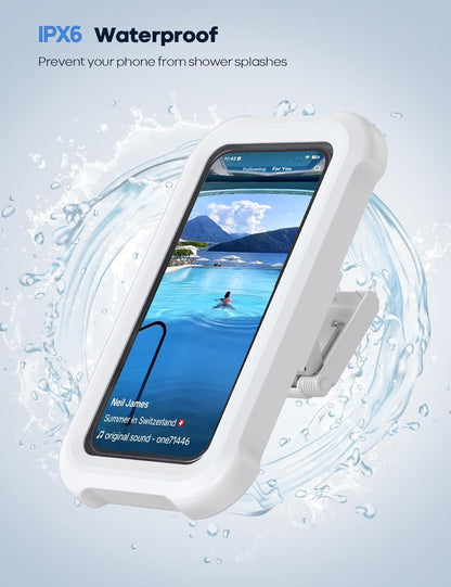 [GOLD] Waterproof 480° Shower Phone Holder – Wall & Bathtub Mount