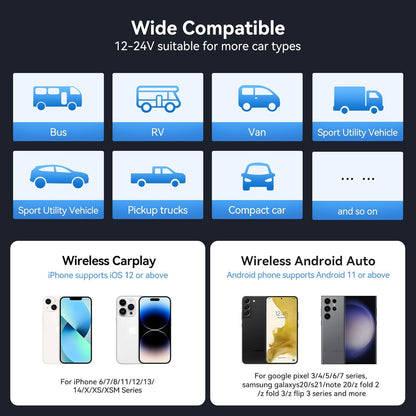 [GOLD] Carvera Smart 10.26" CarPlay & 4K Dual-Dash Cam System