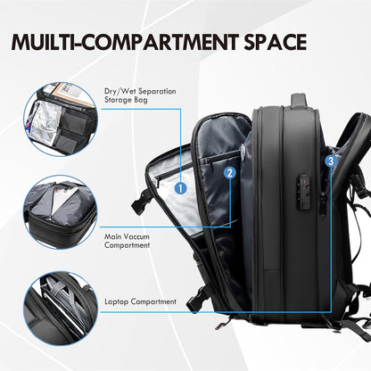[GOLD] AirSeal Pro – Vacuum Compression Travel Backpack