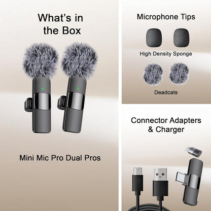 [GOLD] ClipMic Duo – Wireless Noise-Reducing Mic Set