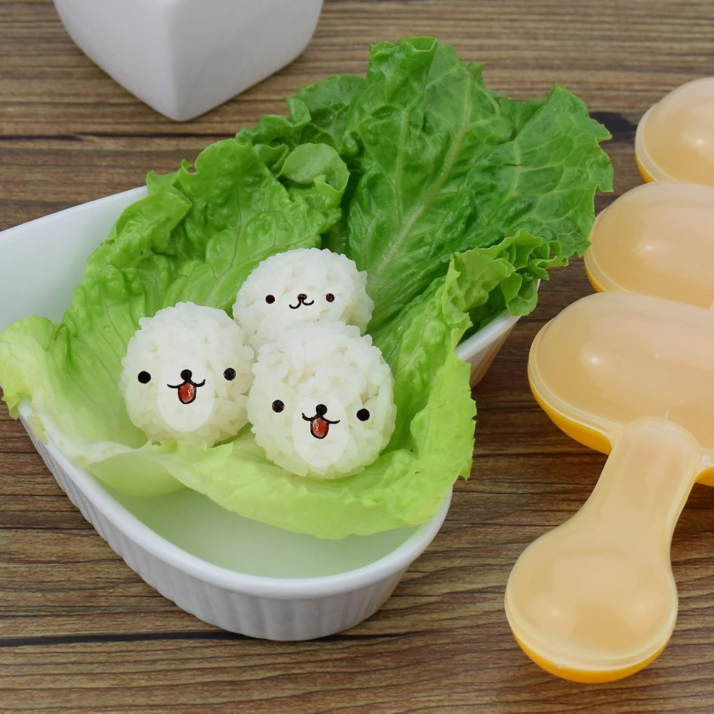[GOLD] 2 pcs Rice Ball Shaker Set – Easy DIY Rice Ball Maker