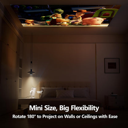 [GOLD] VistaCast Mini 210° Smart Projector with Extra Large-Screen Display