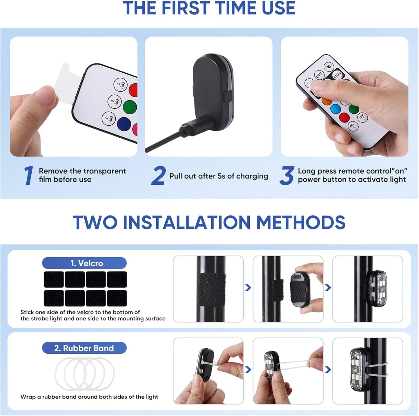 [GOLD] LumeX Flux – Wireless RGB LED Lights with Remote Control