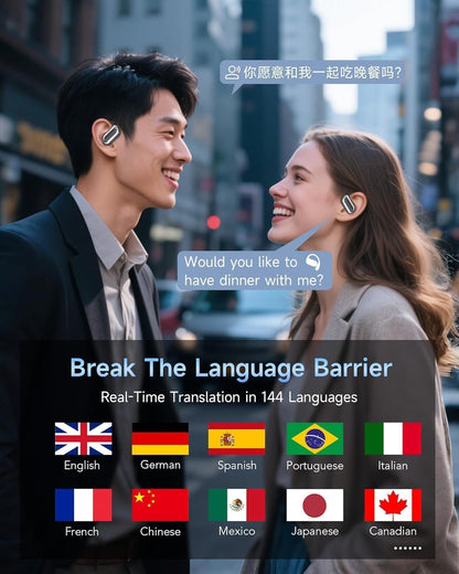 [GOLD] LinguaWave Pro — Real-Time AI Translation Earbuds