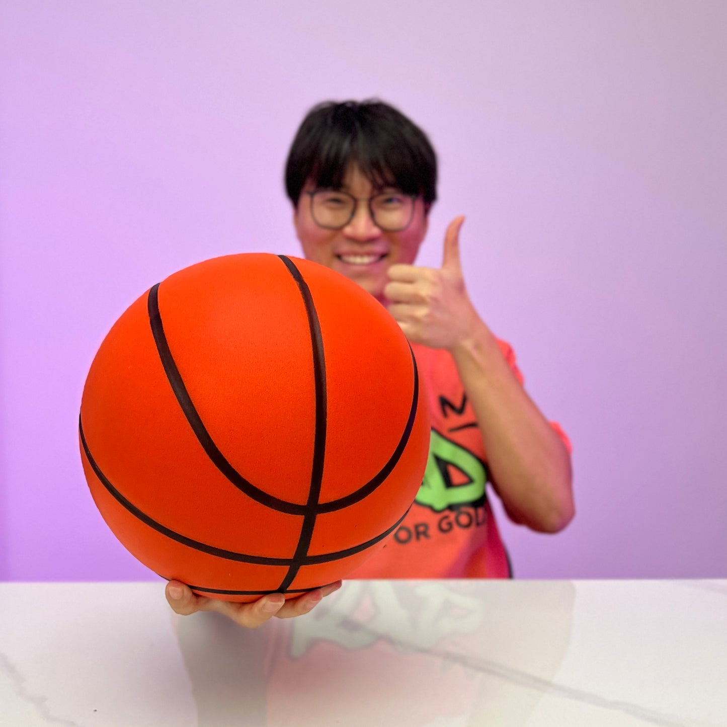 [GOLD] HushBall – Size 7 Quiet Indoor Basketball