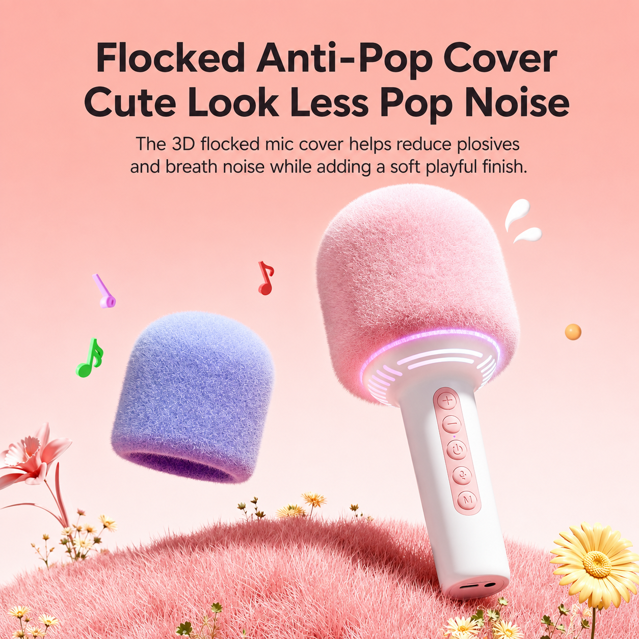 [GOLD] SOAIY All-in-One Bluetooth Karaoke Microphone with Built-In Speaker