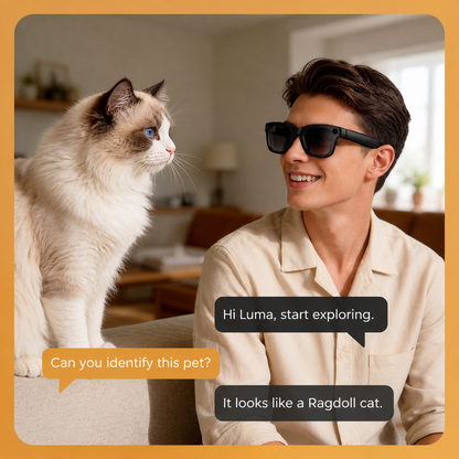[GOLD] Luma All-in-One AI Electrochromic Smart Glasses