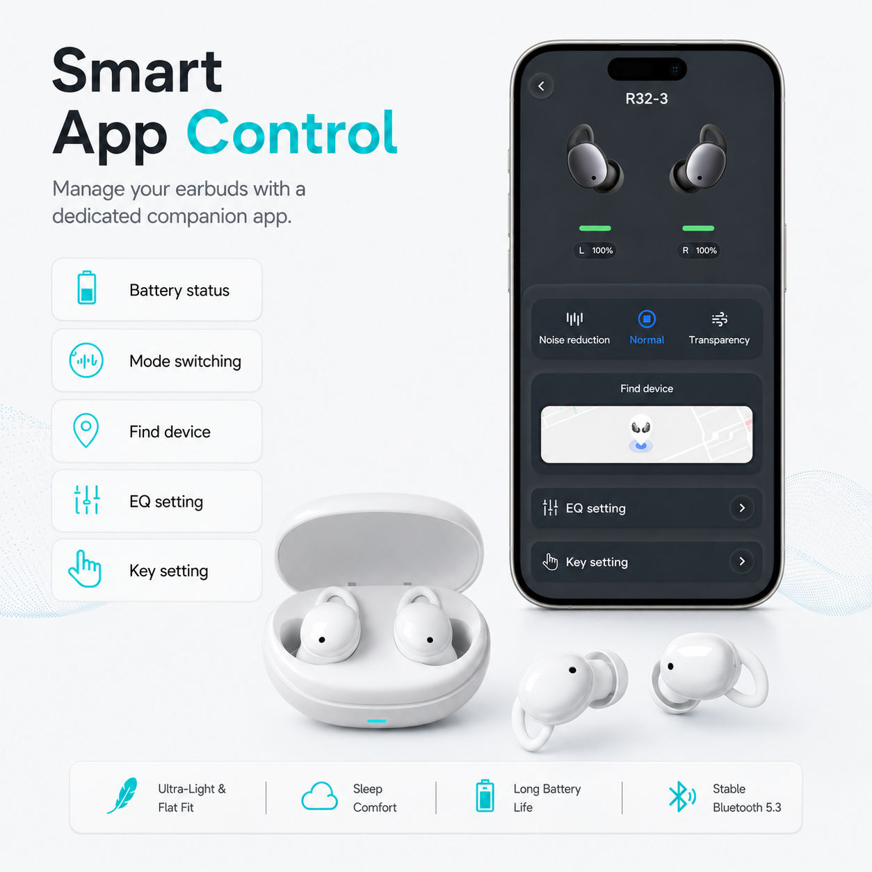 [GOLD] InvisibleFit Sleep ANC Earbuds