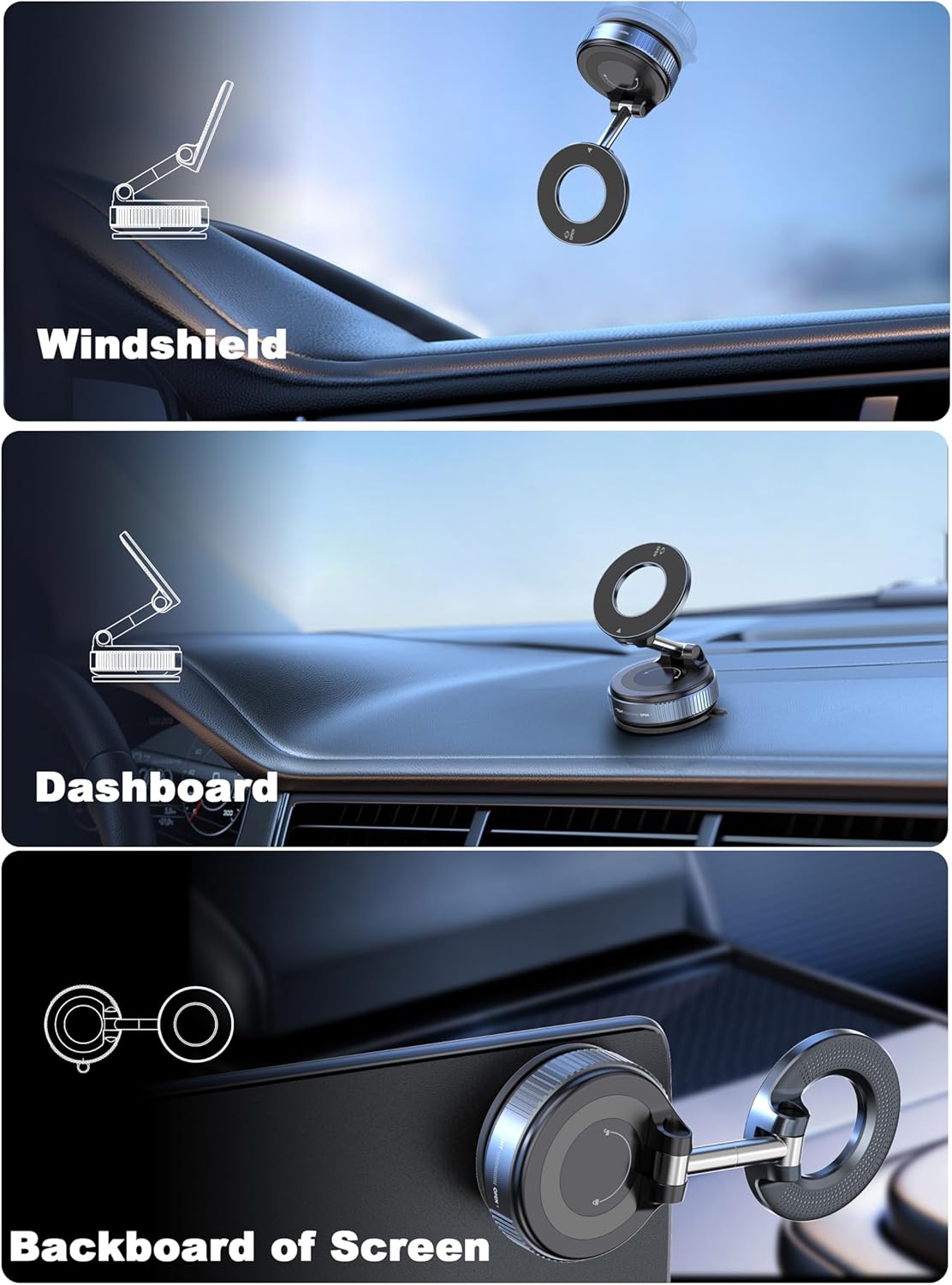 [GOLD] Gen 2 360° Vacuum + Nano-Gel Phone Holder