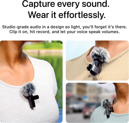 [GOLD] ClipMic Duo – Wireless Noise-Reducing Mic Set