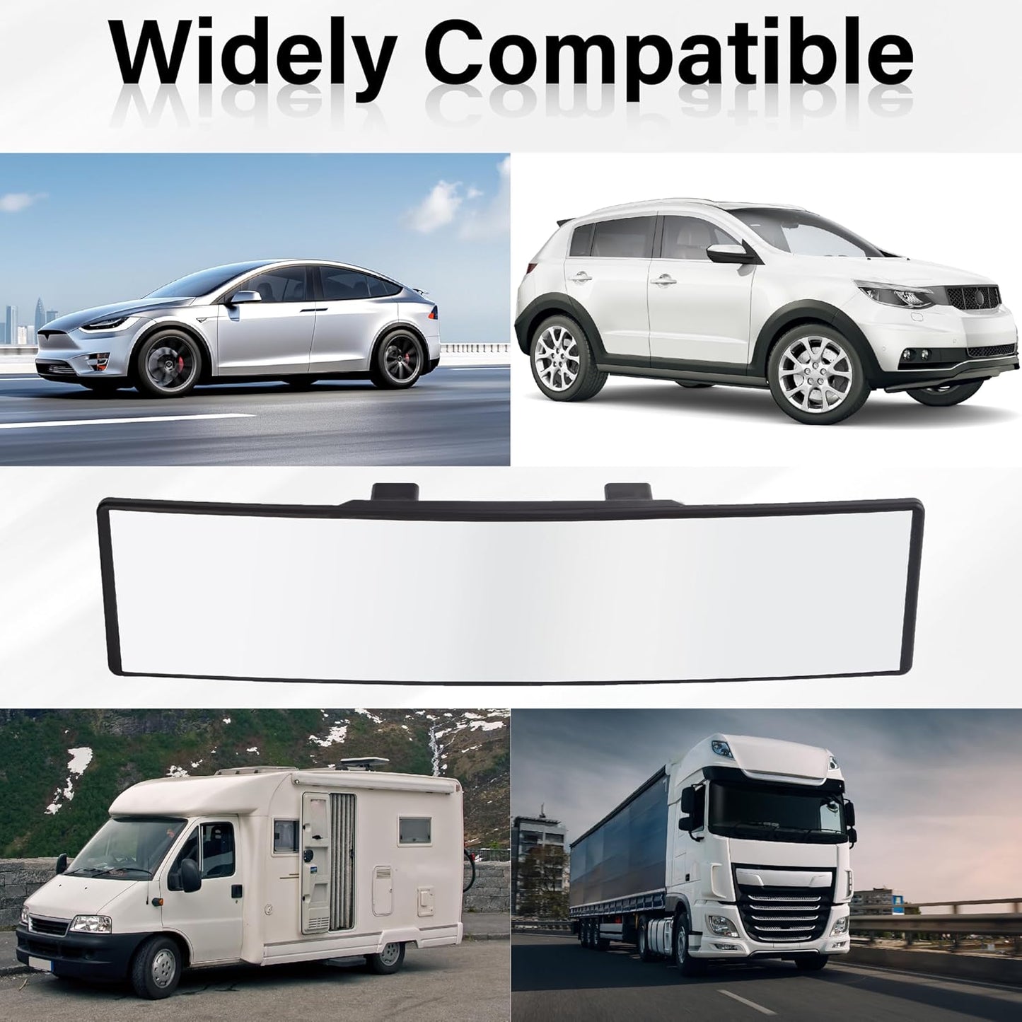 [GOLD] SnapView Panoramic Clip-On Rearview Mirror