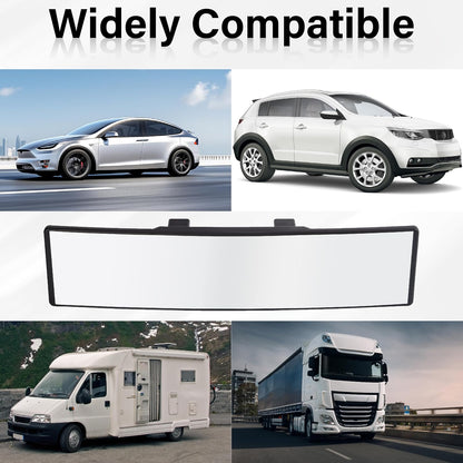 [GOLD] SnapView Panoramic Clip-On Rearview Mirror