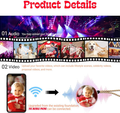 [GOLD] LumiOrb WiFi Crystal Ball – 3D Video & Photo Memory Sphere