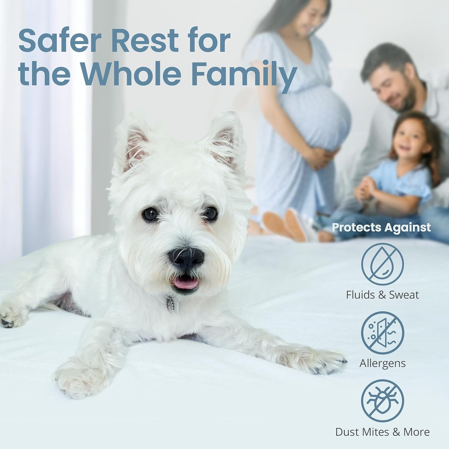 SleepGuard Premium Cotton Waterproof Mattress Protector