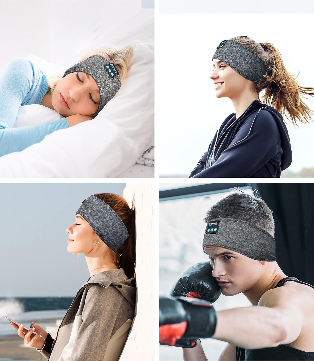 [GOLD] DreamBand 3-in-1 Bluetooth Sleep & Sport Headband Sleep Mask Headphones