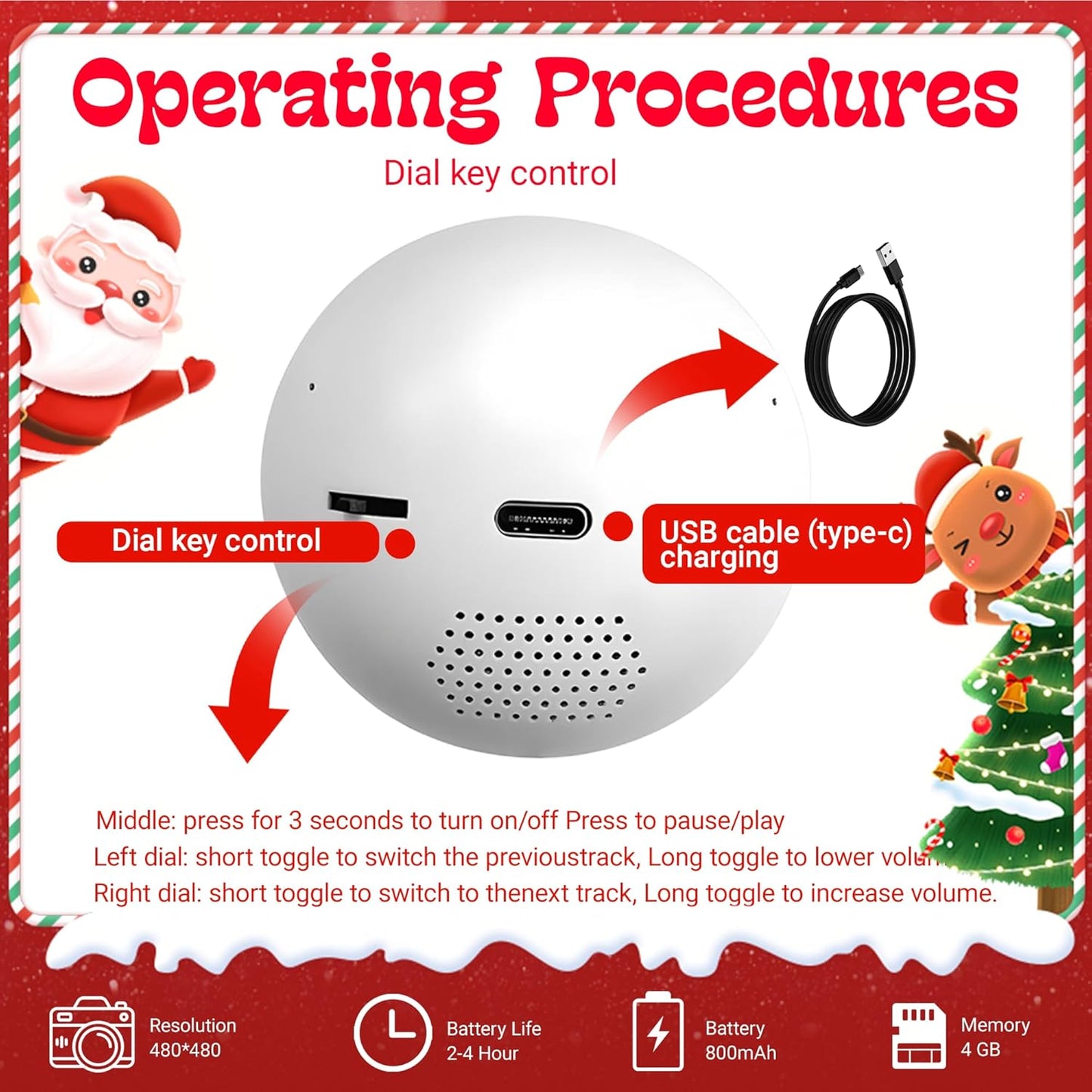 [GOLD] LumiOrb WiFi Crystal Ball – 3D Video & Photo Memory Sphere