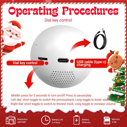[GOLD] LumiOrb WiFi Crystal Ball – 3D Video & Photo Memory Sphere