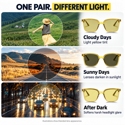 [GOLD #162-Ep.451] DuskShift Light-Adaptive Day & Night Driving Glasses