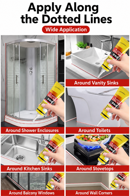 [GOLD] Flexible Kitchen & Bath Waterproof Caulk Sealant
