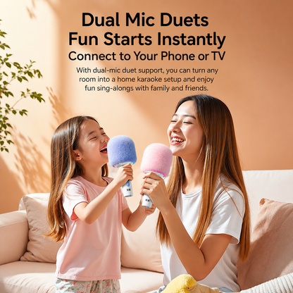 [GOLD] SOAIY All-in-One Bluetooth Karaoke Microphone with Built-In Speaker
