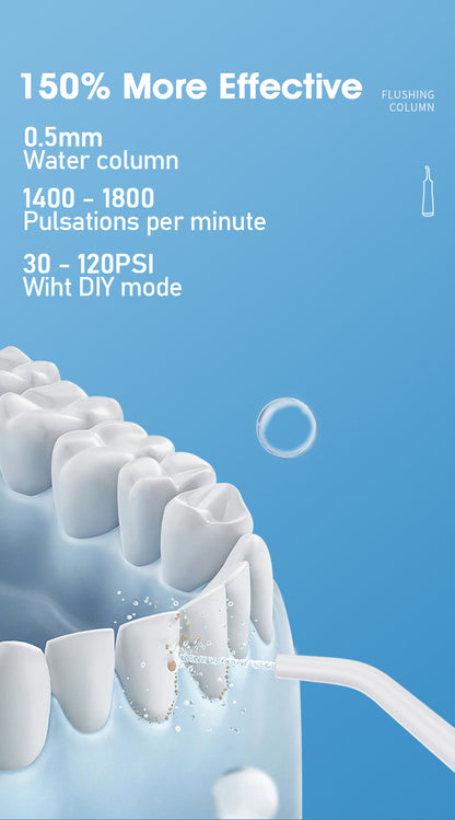 [GOLD] HydroPulse Pro – Portable Water Flosser with 4 Modes & 8 Tips