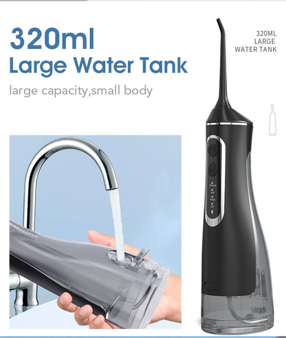 [GOLD] HydroPulse Pro – Portable Water Flosser with 4 Modes & 8 Tips