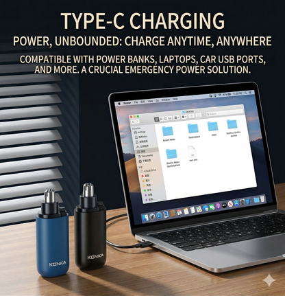 [GOLD] KONKA Pocket Electric Nose Hair Trimmer