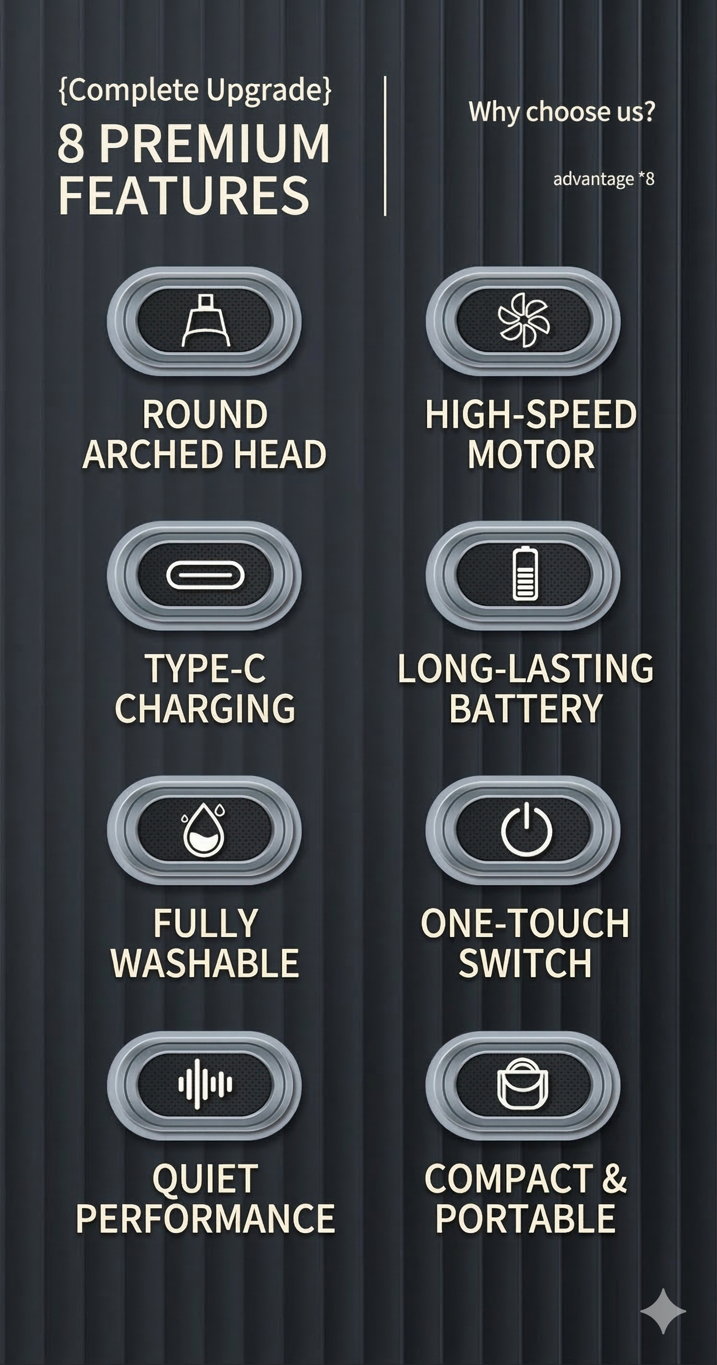 [GOLD] KONKA Pocket Electric Nose Hair Trimmer