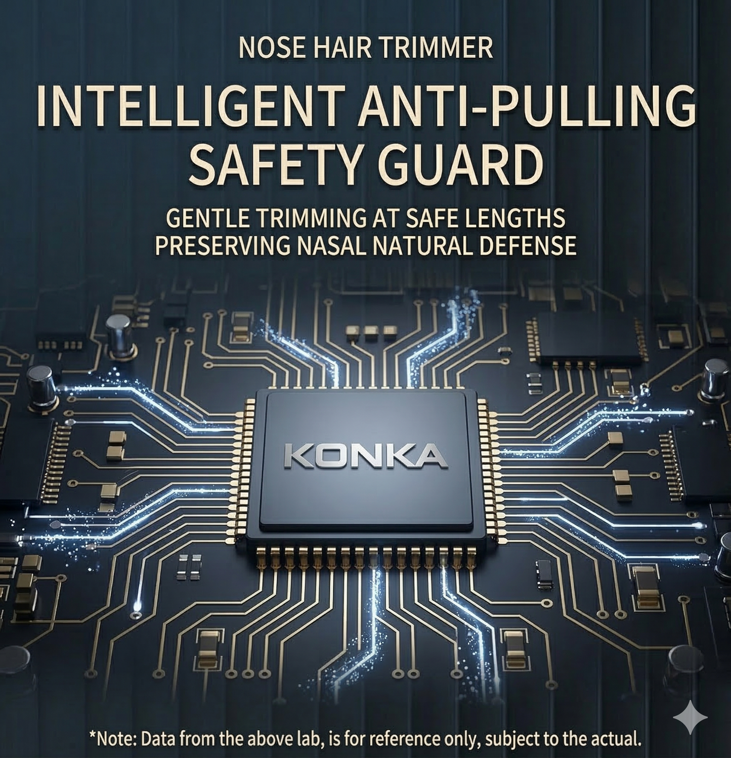 [GOLD] KONKA Pocket Electric Nose Hair Trimmer