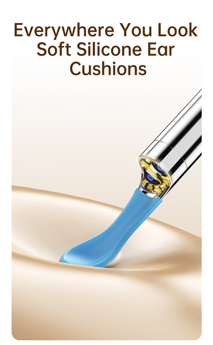 [GOLD] 10MP HD Ear Cleaner Kit with Precision Tweezers & Silicone Scoop