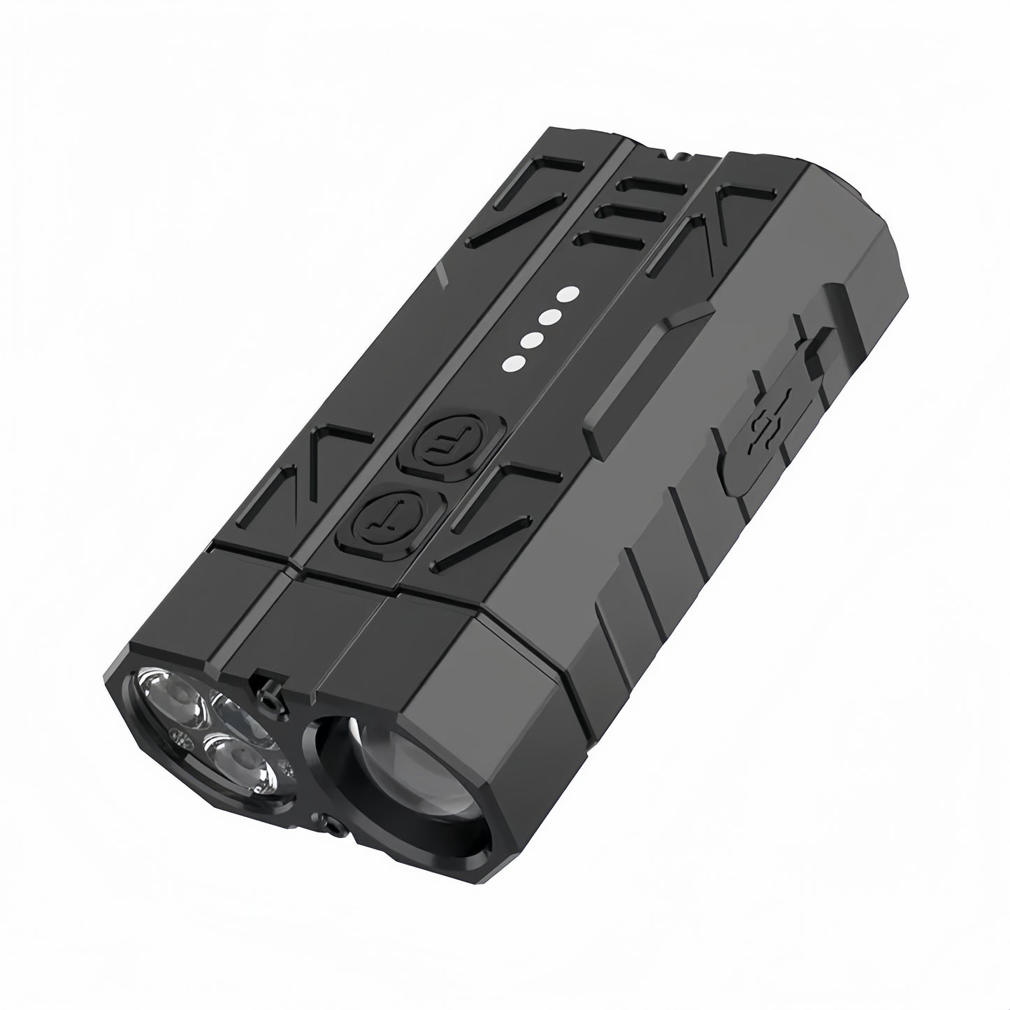 [GOLD] High-Brightness Pocket Dual-Module Outdoor Flashlight