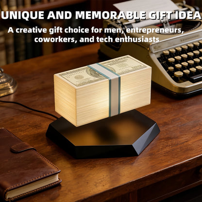 [GOLD] Magnetic Levitation Game Cash Lamp