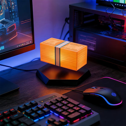 [GOLD] Magnetic Levitation Game Cash Lamp