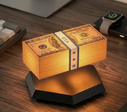 [GOLD] Magnetic Levitation Game Cash Lamp
