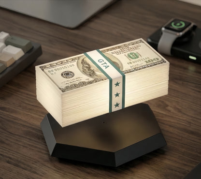 [GOLD] Magnetic Levitation Game Cash Lamp