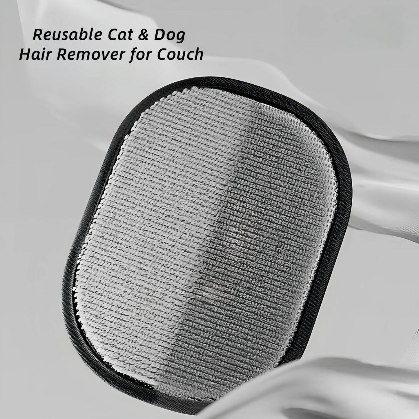 [SILVER] ElectroClean Pet Hair Removal Glove – Reusable & Eco-Friendly Cleaning Tool