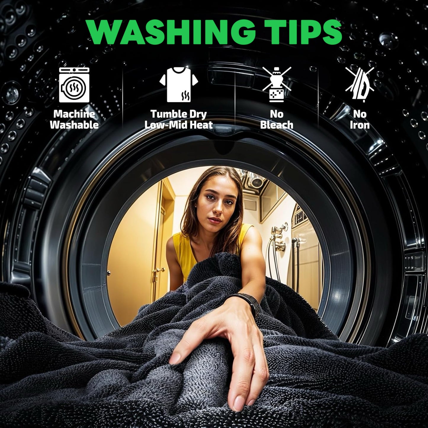[GOLD] 2+1 pcs MagicDry Twist-Weave Microfiber Car Towel – Streak-Free, Ultra-Absorbent, Scratch-Safe