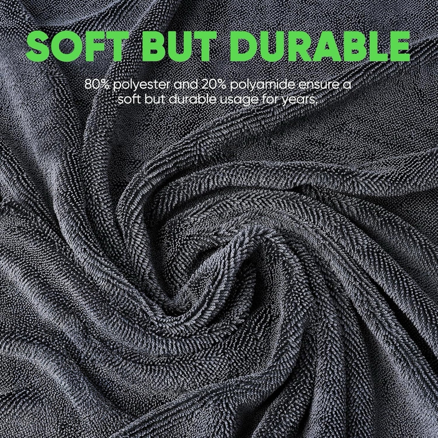 [GOLD] 2+1 pcs MagicDry Twist-Weave Microfiber Car Towel – Streak-Free, Ultra-Absorbent, Scratch-Safe