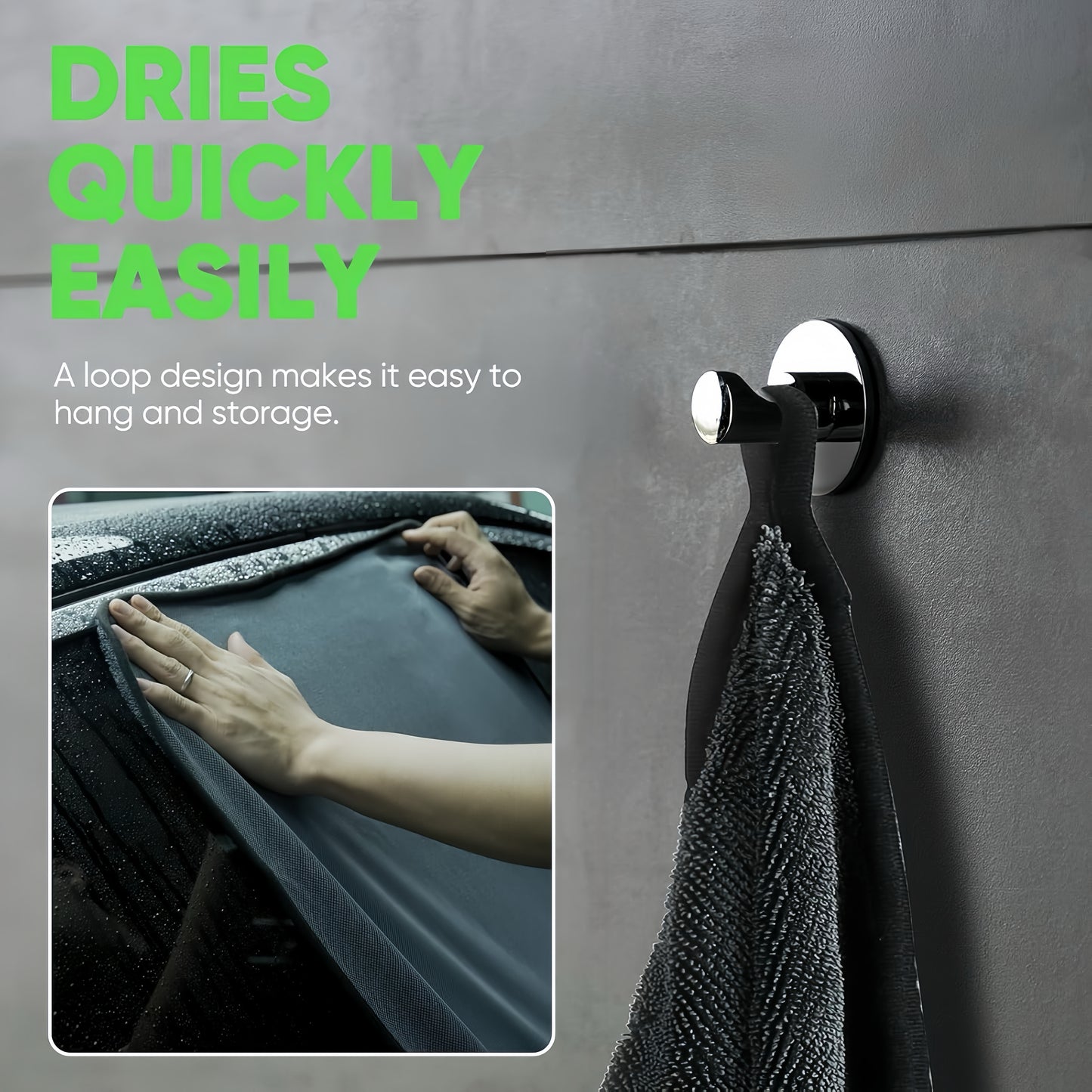 [GOLD] 2+1 pcs MagicDry Twist-Weave Microfiber Car Towel – Streak-Free, Ultra-Absorbent, Scratch-Safe
