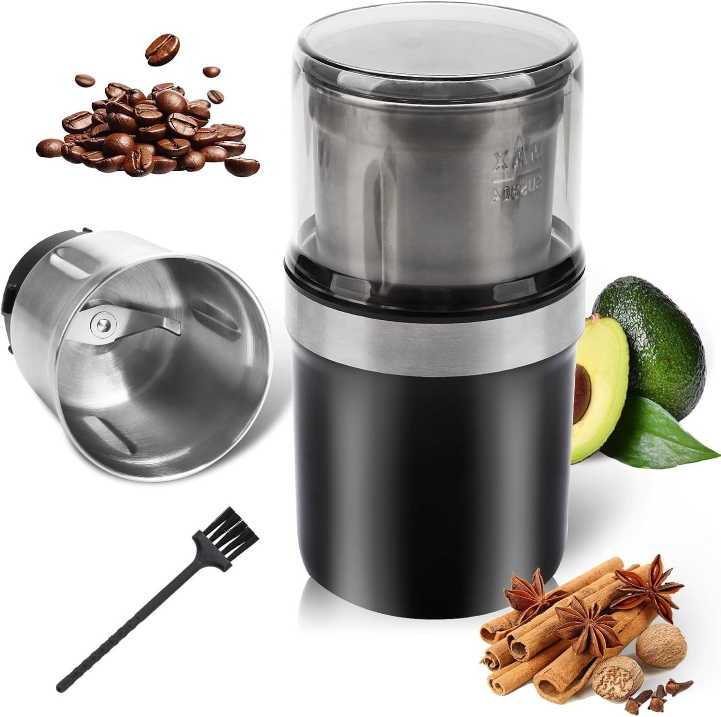 [GOLD] Voltix Electric Multi-Use Cup Grinder – Large Capacity Stainless Steel