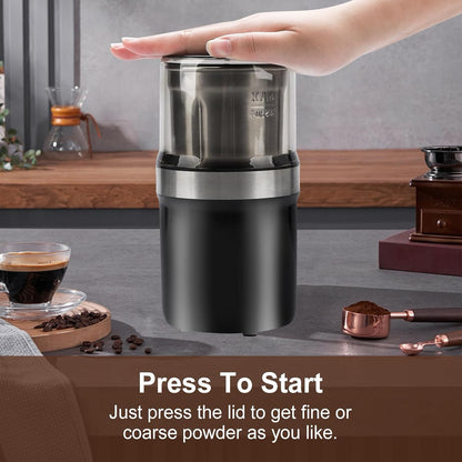 [GOLD] Voltix Electric Multi-Use Cup Grinder – Large Capacity Stainless Steel