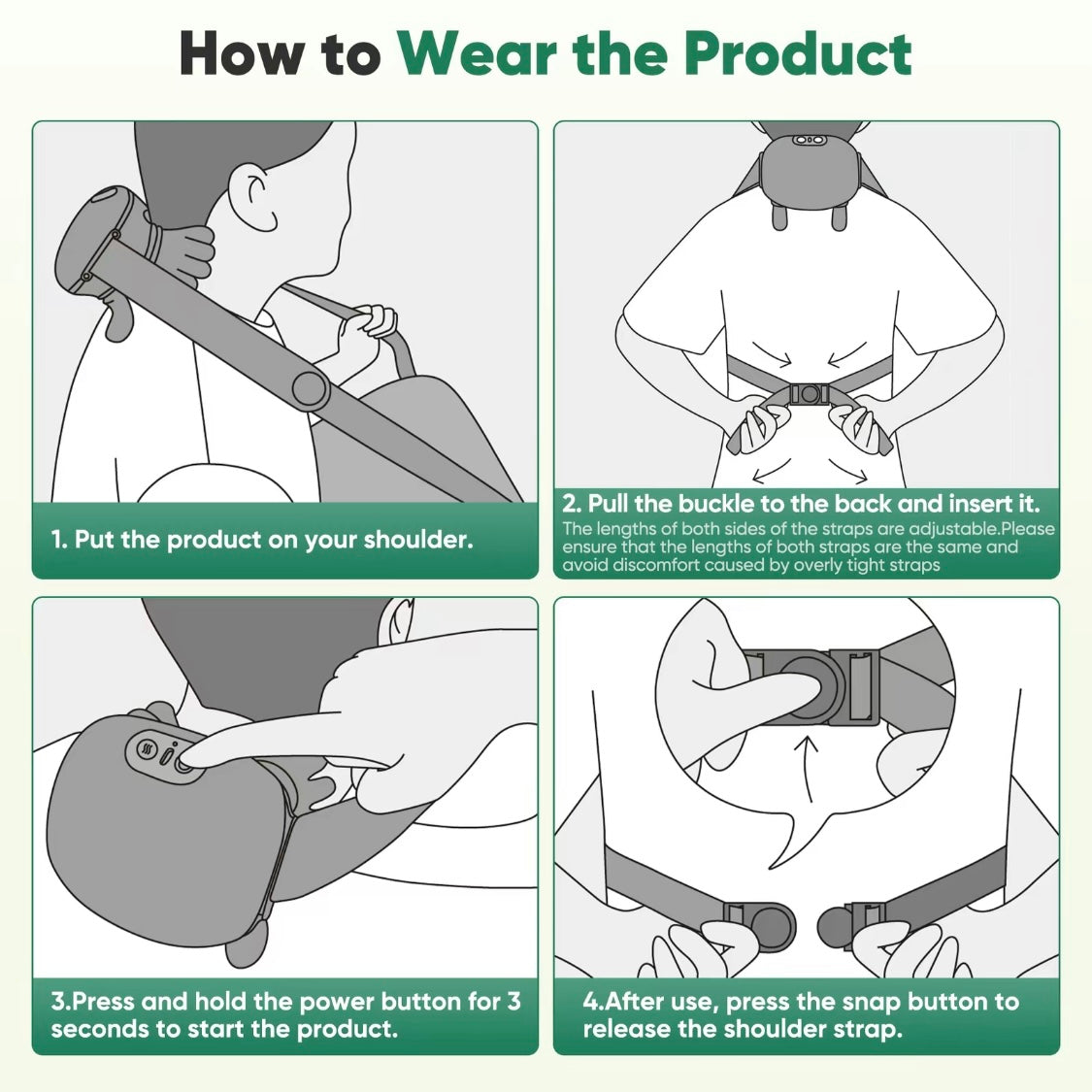 [GOLD] CerviFlex 4D Wireless Massager – Shiatsu Deep Tissue Relief with Heat