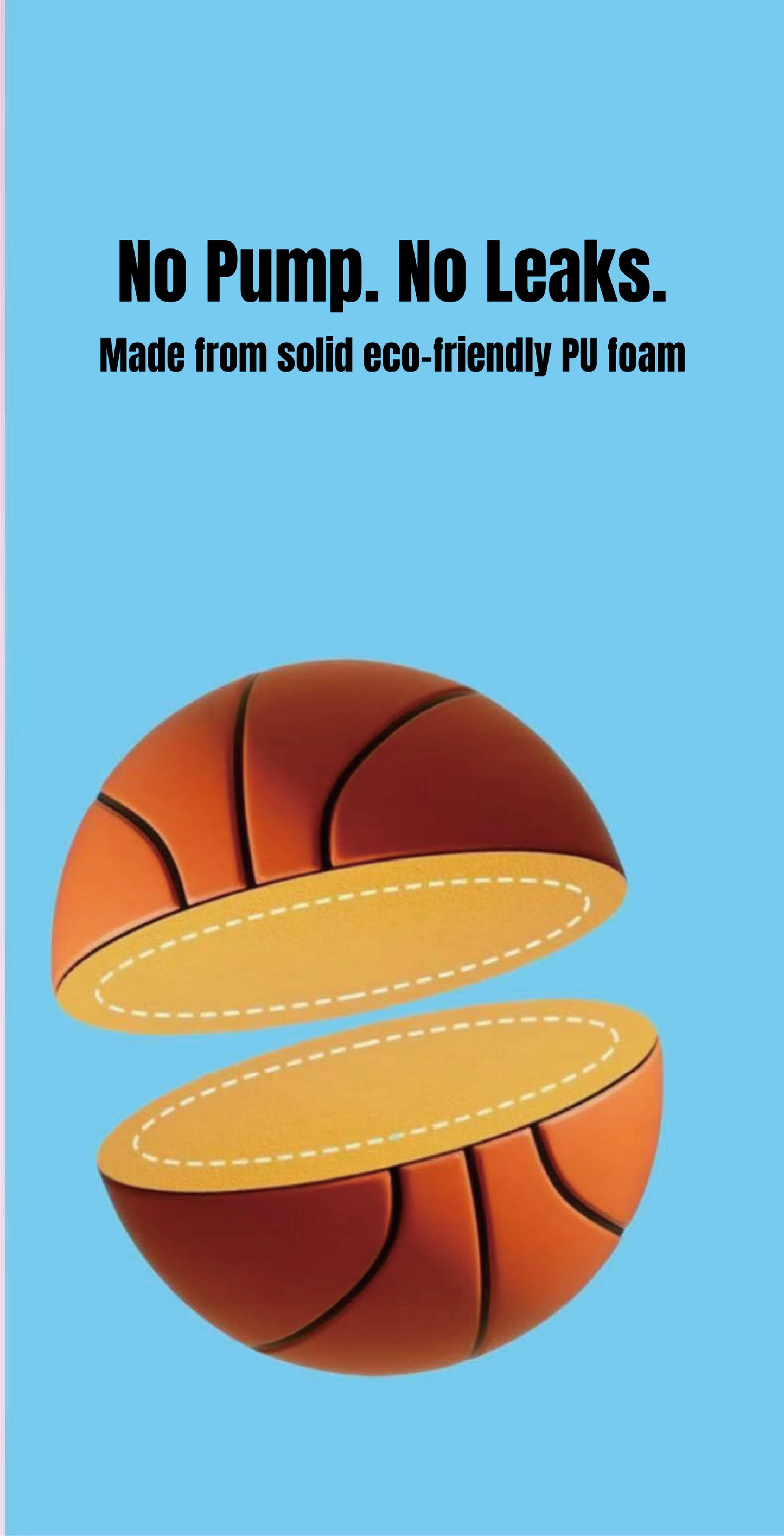 [GOLD] HushBall – Size 7 Quiet Indoor Basketball