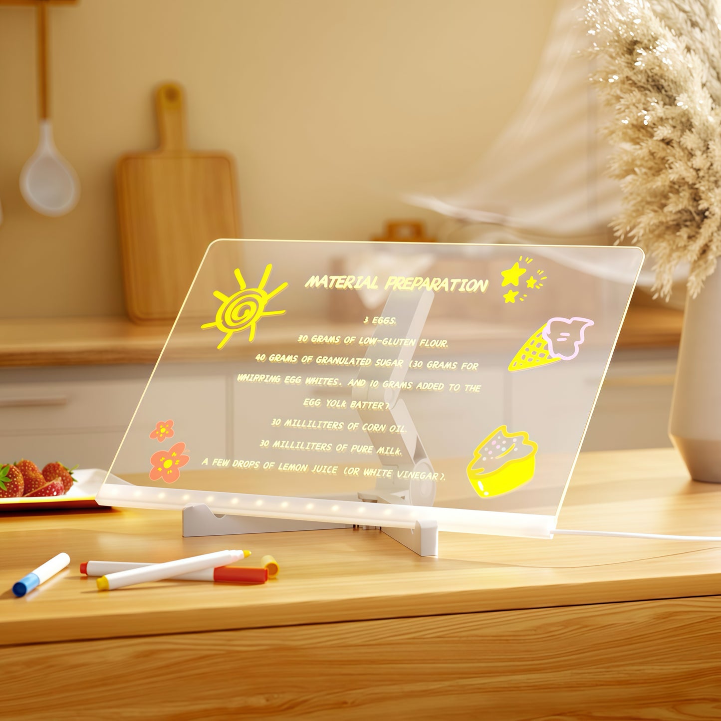 [GOLD] GlowBoard - LED Light-Up Writing & Drawing Board