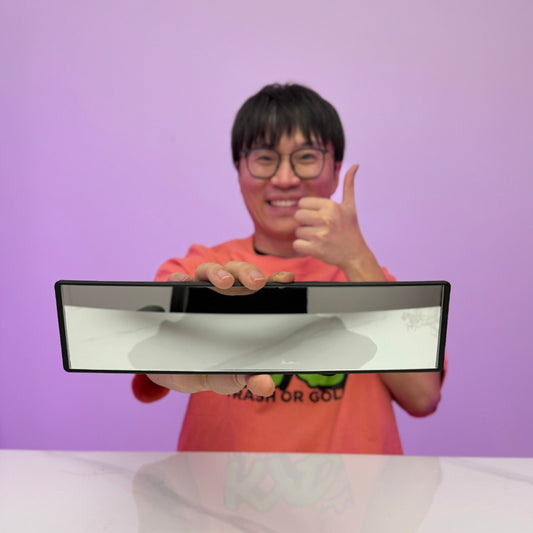 [GOLD] SnapView Panoramic Clip-On Rearview Mirror