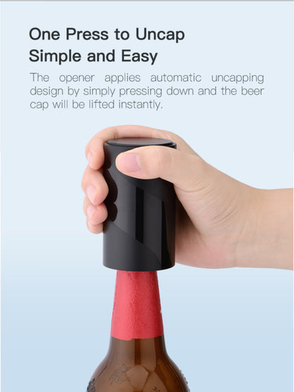 [GOLD] All-in-One Wine & Beer Opener Gift Set – Electric Corkscrew with Aerator & Vacuum Stopper + 2 x Push-Down Beer Opener