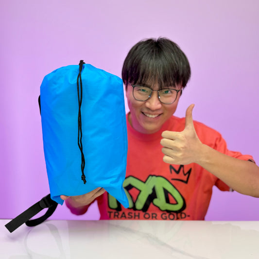 [GOLD] AeroLounge Go – Compact Pump-Free Inflatable Lounger